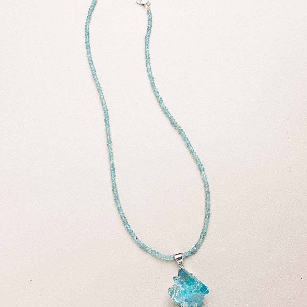 Aqua Aura Mystic Quartz Crystal Sphere Pendant Necklace – My Mystic Gems